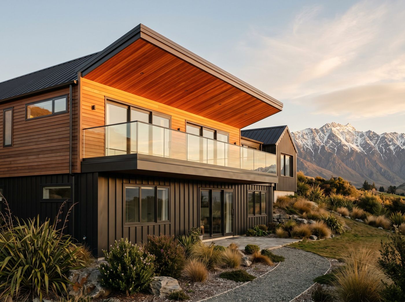Two-storey Solstice home with mountain views
